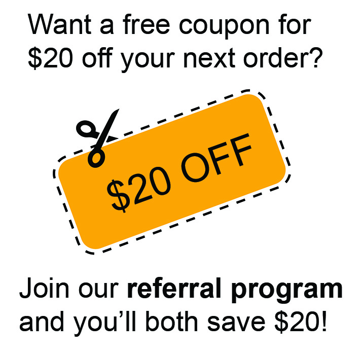 Referral program coupon